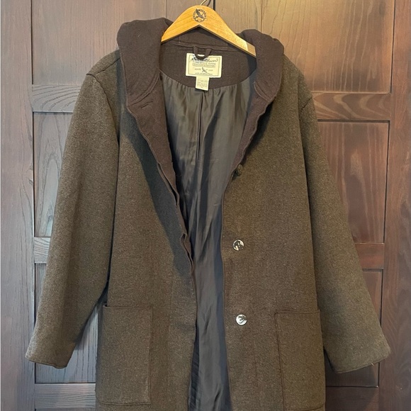Eddie Bauer Jackets & Blazers - VTG Eddie Bauer Wool Blend Hooded Coat